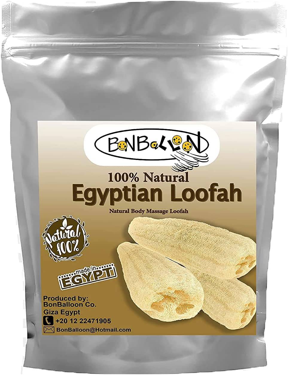 Natural Lofa Mesh For Handled Handle Exfoliating Egyptian Sponge ( 32 x  4)
