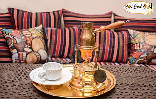 Brass Turkish Coffee Maker Table Top Alcohol Burner