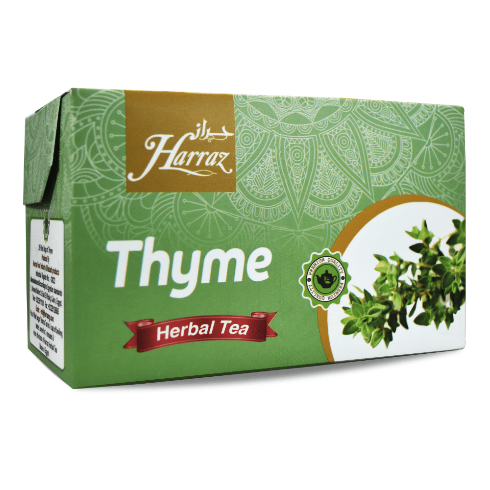 Dried Premium Harraz Thyme Tea Bags 25 Envelopes Thymus Zaatar Zatar