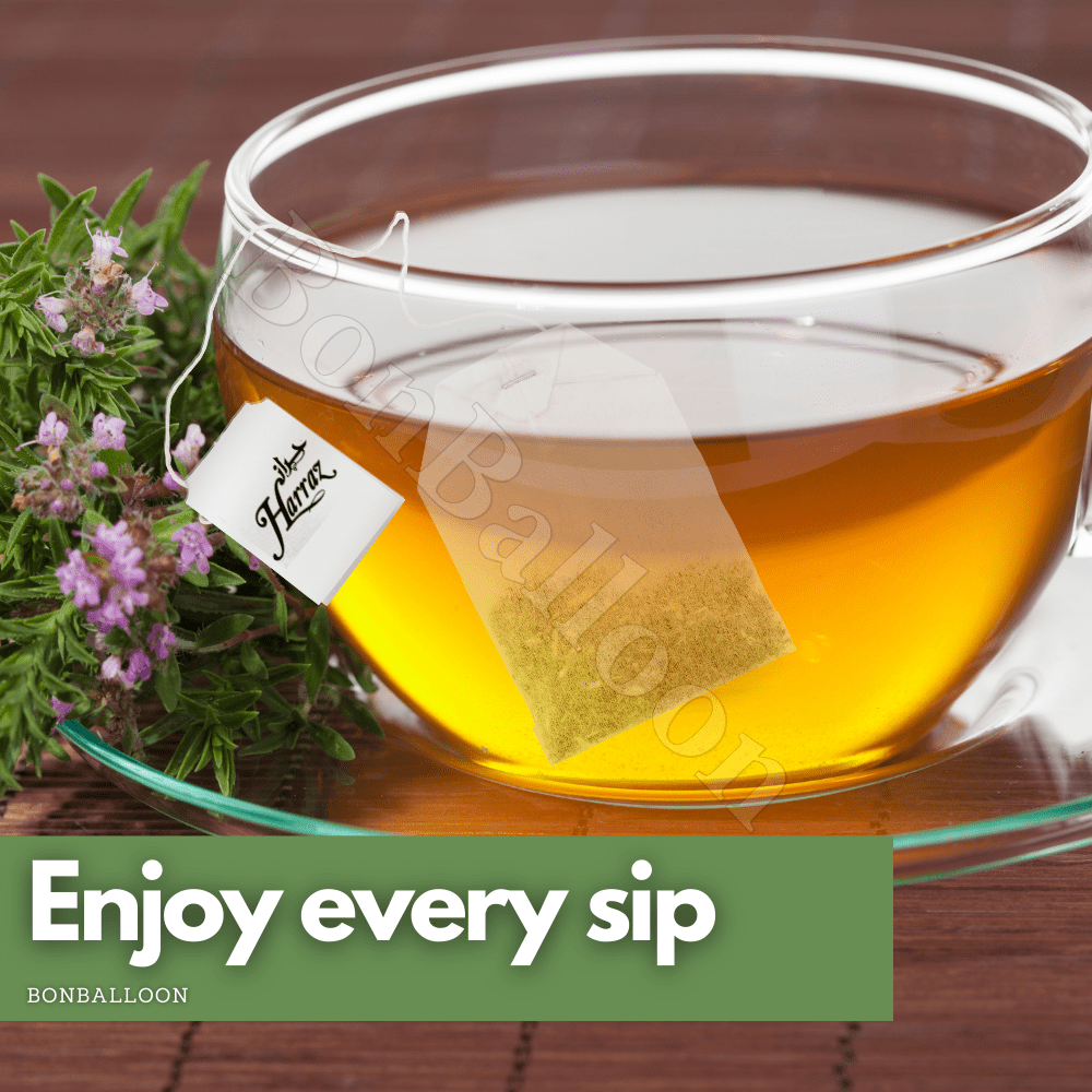 Dried Premium Harraz Thyme Tea Bags 25 Envelopes Thymus Zaatar Zatar